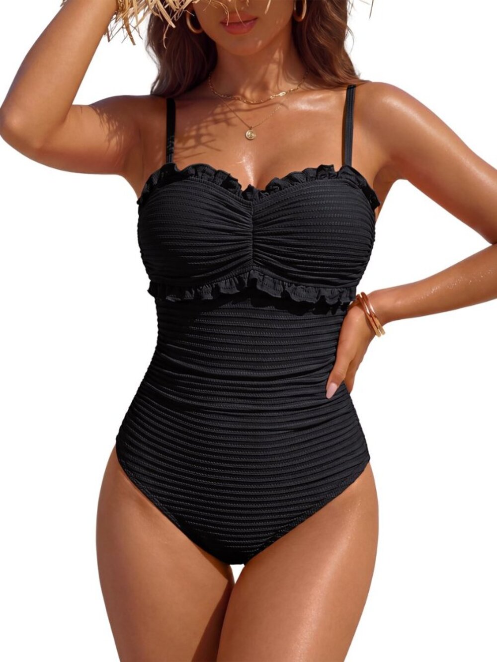 Tummy Control Swimsuits Modest Full Coverage Bathing Suits